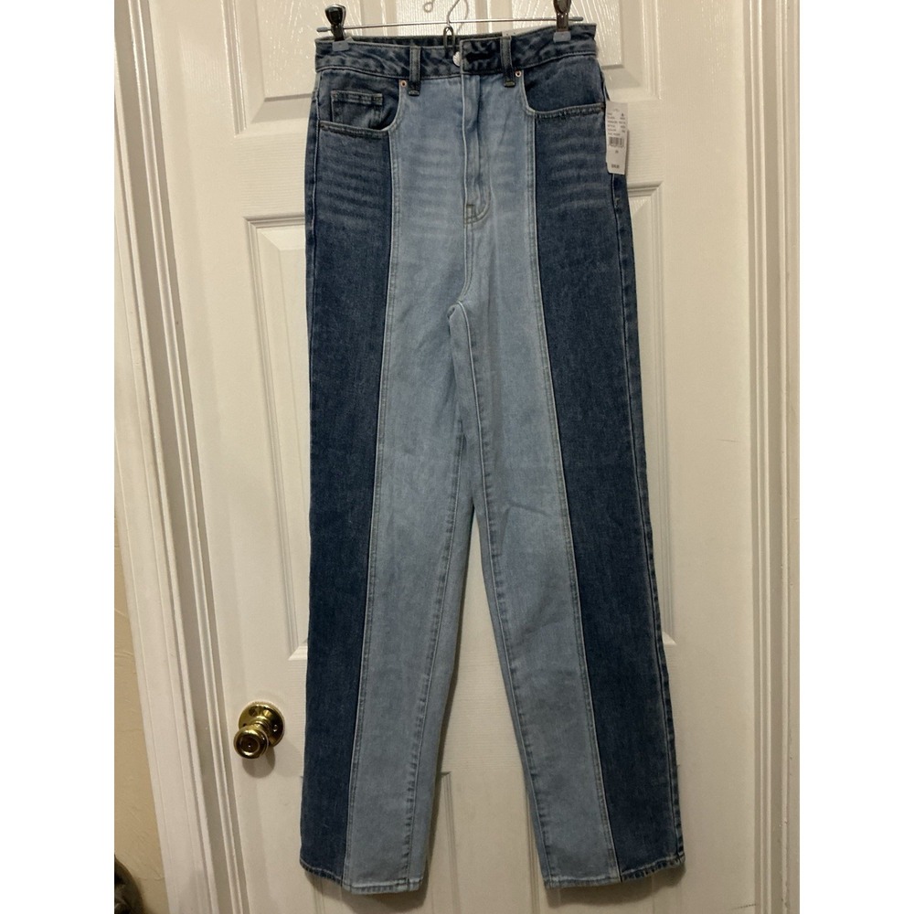 Pacsun Jeans 90s Boyfriend Two-toned Straight Women 26x32 New W/Tags Hi Rise
